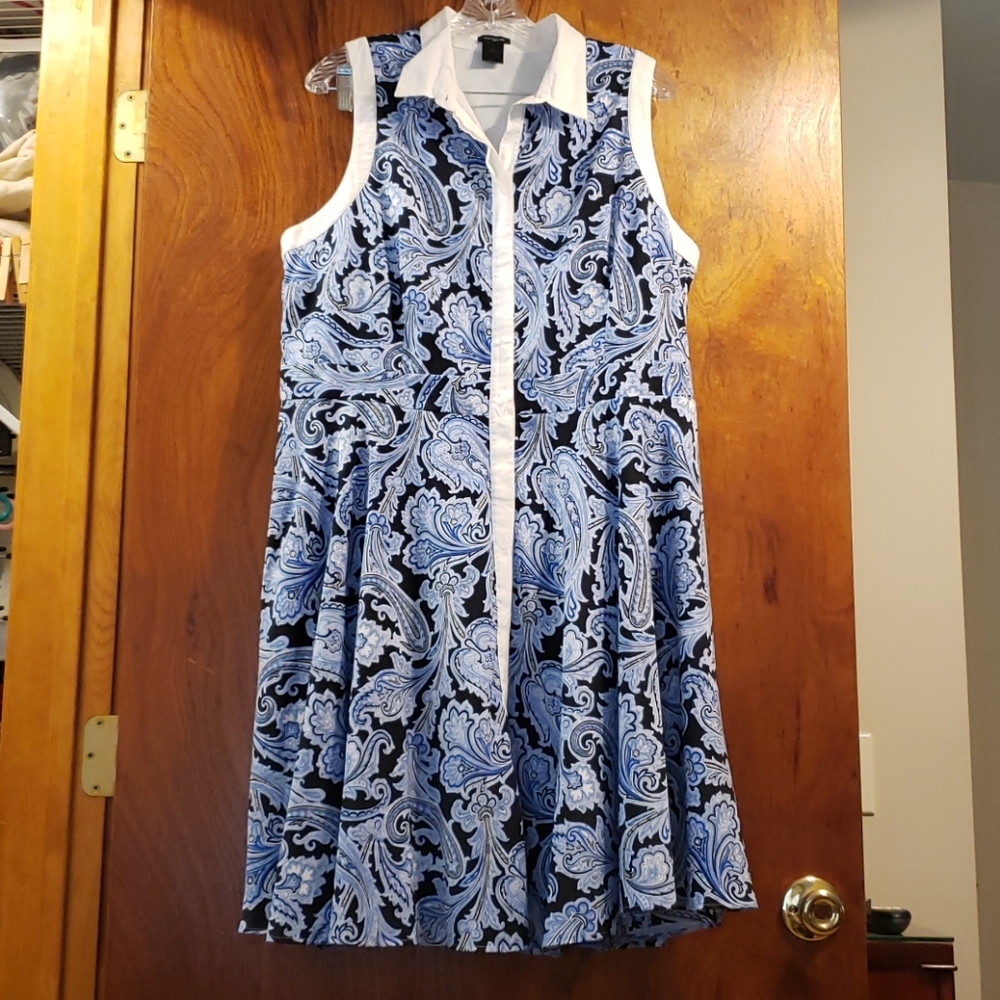 Ann Tayor Paisley Dress size 16